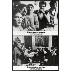 1974 ,,Öten, akiket leírtak című jugoszláv film jelenetei és szereplői, 11 db vintage produkciós filmfotó...