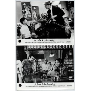 1966 ,,A hét kívánság című japán-szovjet film jelenetei és szereplői, 13 db vintage produkciós filmfotó...
