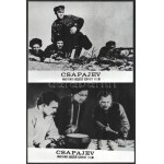 cca 1934 ,,Csapajev című szovjet film jelenetei és szereplői, 13 db vintage produkciós filmfotó...
