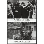 cca 1970-es évekből a ,,Percek és évek című bolgár film jelenetei és szereplői, 17 db vintage produkciós filmfotó...