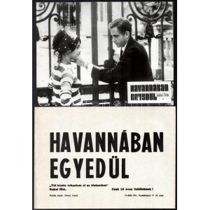 1968 ,,Havannában egyedül című kubai film jelenetei és szereplői, 13 db vintage produkciós filmfotó, ...