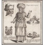 1699 Imago Summi Potificis - Zsidó főpap rézmetszetű képe és felszerelési tárgyai. ...