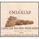 1945 Emléklap a szovjet ellen viselt háború emlékére, a M. kir. 2...