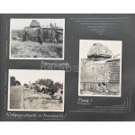 1938-1941 Német katona (Stabsbatterie) által készített fotók az általa megjárt frontvonalakról, albumba rendezve...