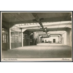 1911 Az újonnan épített asztalosműhelycsarnok a Bécs melletti Fischamend k.u.k. repülőgépgyárban...
