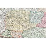 Magyarország, a Duna és a Balkán félsziget térképe...