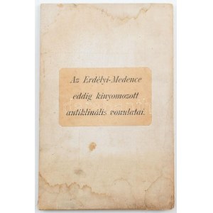 1911 Az Erdélyi-medence eddig kinyomozott antiklinális vonulatai, 1: 200 000, M. kir. állami nyomda, vászontérkép...