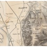 cca 1850 Bécs és környékének kőnyomatos térképe. Hajtva. / Lithographic map of Vienna and area...
