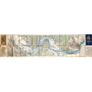cca 1930-1940 A Duna Vác-Esztergom (38 km) szakaszának térképe. Vízi sporttérképek 6. sz. 1 : 25.000. Bp., M. Kir...