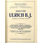 1914 Ulrich B. J. Árjegyzéke. Budapest, 1914. április 1. Mindennemű csövek, légszesz-, víz...