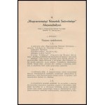 1939 A Magyarországi Németek Szövetsége (Volksbund) alapszabályai 8p