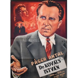 1942 Dr. Kovács István. Nagyméretű plakát (filmplakát, moziplakát), Fekete István regénye után...