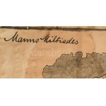cca 1919-1920 Manno Miltiades (1879-1935): Segítsetek! Adjatok!. Irredenta plakát. Litográfia, papír. Bp....
