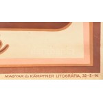 cca 1920-1930 Dreher-Maul csokoládé, színes litografált reklám plakát, Bp., én., Magyar és Kämpfner Litográfia-ny....