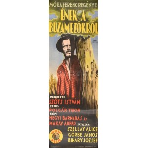 Ének a búzamezőkről, 1947. Moziplakát (filmplakát, rácsplakát). Rendező: Szőts István. Litográfia, papír...