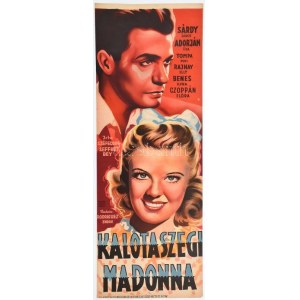 Kalotaszegi Madonna, 1943. Moziplakát (filmplakát, rácsplakát). Sárdy János, Adorján Éva, Tompa Pufi, Rajnay Elly...