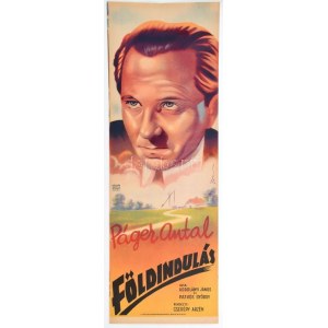 Földindulás, 1940. Moziplakát (filmplakát, rácsplakát). Páger Antal szereplésével. Írta...