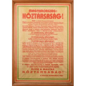 1945  Magyarország: Köztársaság! ... Éljen a Magyar Köztársaság!...