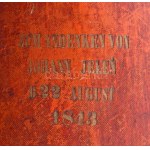 Ezüst (Ag) keresztelő készlet, 1840, Bécs. jelzett, sérült, eredeti dobozában, bruttó: 86 g