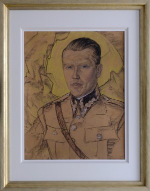 Stanisław Ignacy Witkiewicz, Portret Arystarcha Laszenko, Majora WP, 1935