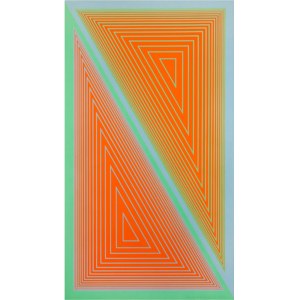 Richard Anuszkiewicz, Triangulated Orange, 32/50, 1977