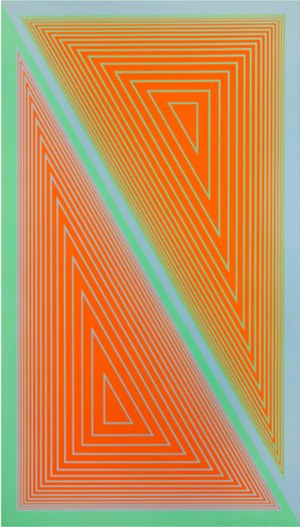 Richard Anuszkiewicz, Triangulated Orange, 32/50, 1977