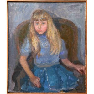 Irena Knothe, Girl in a Blue Dress, 1970s.