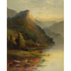 Alfred de Breanski, Szkocki pejzaż romantyczny, XIX w.