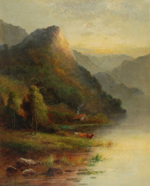 Alfred de Breanski, Szkocki pejzaż romantyczny, XIX w.
