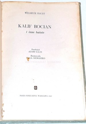 HAUFF- KALIF BOCIAN i inne bajki 1969r.