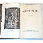 THOMPSON - ROBESPIERRE t. 1-2 [komplet w 2 wol.] 1937r. skóra