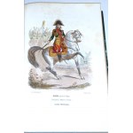 [MUNDURY WOJSK NAPOLEOŃSKICH] SAINT-HILAIRE- HISTOIRE ANECDOTIQUE, POLITIQUE ET MILITAIRE DE LA GARDE IMPERIALE wyd. 1847, 39 akwarel, Napoleon