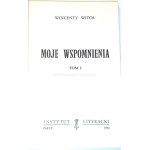 WITOS - MOJE WSPOMNIENIA t.1-3 [komplet w 3 wol.] wyd. Paryż