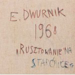 Edward Dwurnik (1943 Radzymin - 2018 Warszawa), Rusztowanie z cyklu Warszawa, 1968