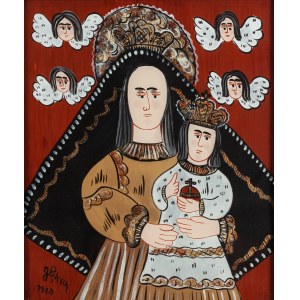 Jolanta Pęksa (ur. 1952, Sopot), Madonna z Dzieciątkiem, 1988