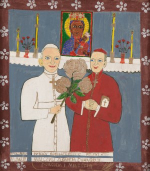 Marianna Razik (1915 - 2000), Jan Paweł II i Kardynał Stefan Wyszyński, 2002