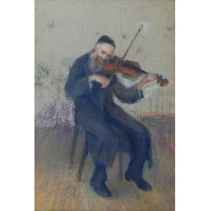 Artur MARKOWICZ (1872-1934), Stary Żyd grający na skrzypcach, ok. 1920;