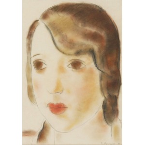 Zygmunt SZPINGIER (1901-1960), Głowa dziewczyny, 1929