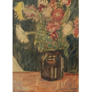 Zbigniew TYMOSZEWSKI (1924-1963), Fleurs dans un vase, années 1940.