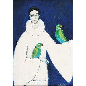 Krystyna LIBERSKA (1926-2010), Pierrot i ptaki, 1984