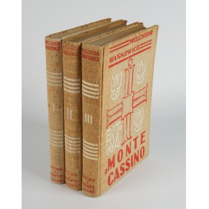 WAŃKOWICZ Melchior - Bitwa o Monte Cassino [Erstausgabe Rom 1945-1947] [grafische Gestaltung von Stanisław Gliwa, Zygmunt Haar].