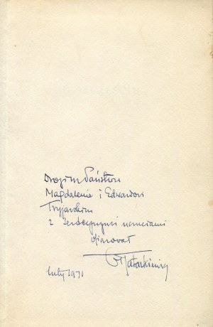 TATARKIEWICZ Władysław - O szczęściu [1962] [AUTOGRAF I DEDYKACJA]