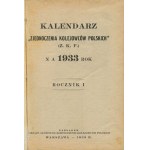 Calendar of the Union of Polish Railway Workers (Z. K. P.) for 1933
