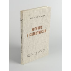 ROUX Dominique de - Gespräche mit Gombrowicz [Erstausgabe Paris 1969].