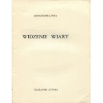 JANTA Aleksander - Widzenie wiary [wydanie pierwsze Montreal 1946]