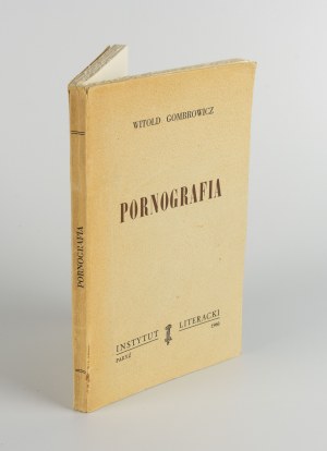 GOMBROWICZ Witold - Pornografia [wydanie pierwsze Paryż 1960]
