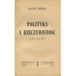 HERSCH Jeanne - Politik und Wirklichkeit [Erstausgabe Paris 1957].