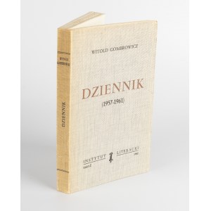 GOMBROWICZ Witold - Dziennik 1957-1961 [Erstausgabe Paris 1962].