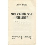 HUXLEY Aldous - Nowy wspaniały świat poprawiony [wydanie pierwsze Paryż 1960]