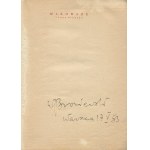 BRONIEWSKI Władysław - Mazowsze i inne wiersze [Erstausgabe 1952] [AUTOGRAPH].